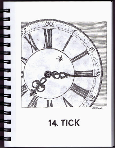 Tick- Inktober - Pen and Ink drawing by Bob Fappiano