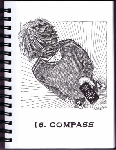 Compass- Inktober - Pen and Ink drawing