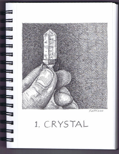 Crystal - Inktober - Pen and Ink drawing by Bob Fappiano- Fappiano ART