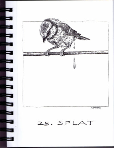 Splat - Inktober - Pen and Ink drawing