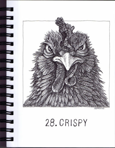 Crispy - Inktober - Pen and Ink drawing