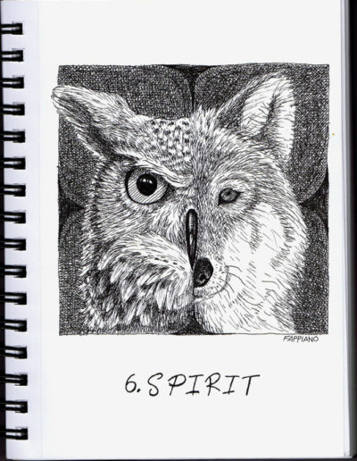 Spirit - Inktober - Pen and Ink drawing by Bob Fappiano- Fappiano ART