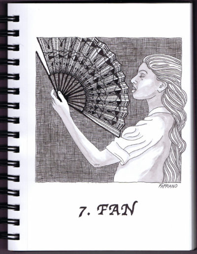 Fan - Inktober - Pen and Ink drawing by Bob Fappiano- Fappiano ART