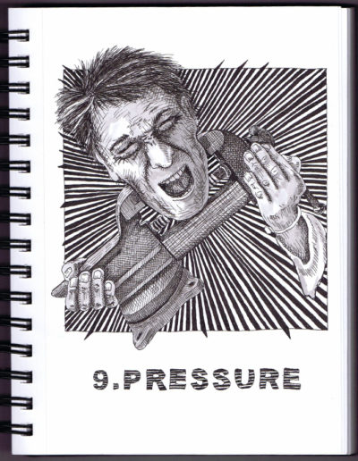 Pressure - Inktober - Pen and Ink drawing by Bob Fappiano- Fappiano ART